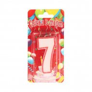 Свеча цифра "7"